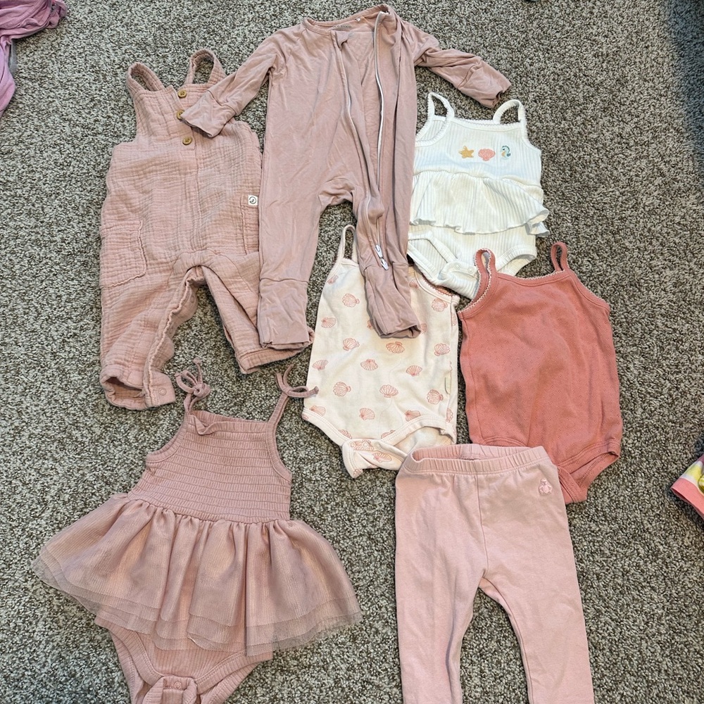 Adorable Blush Pink Baby Clothing Set